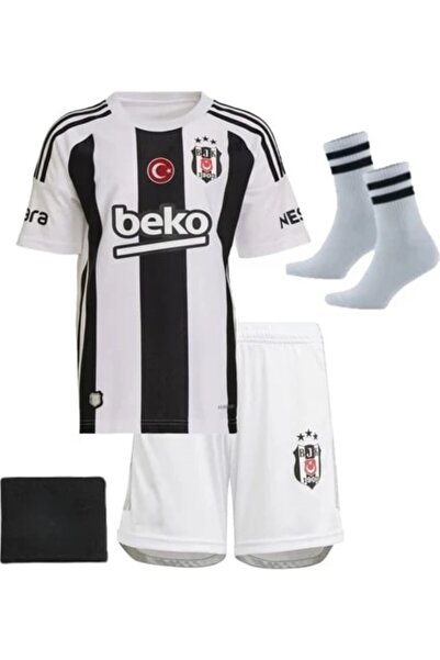 yenteks BEŞİKTAŞ.1 İÇ SASA ÇUBUKLU ÇOCUK FORMA TAKIMI 4 PARÇA