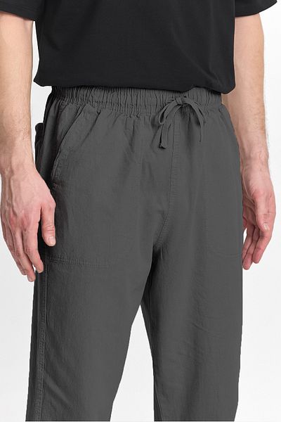 BLUETIFUL Men's Smoked Color Regular Fit Basic Trousers