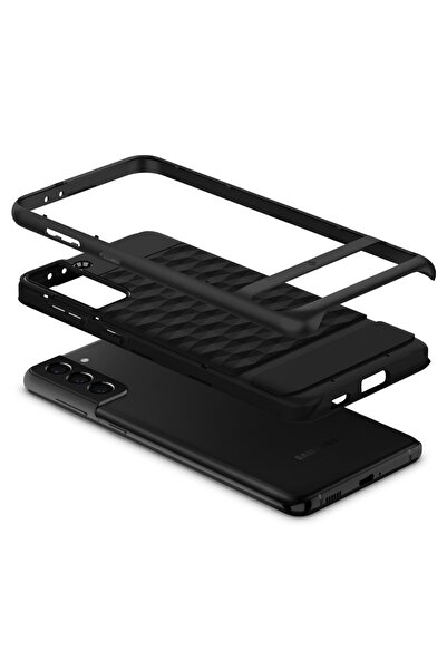 Spigen Caseology Galaxy S21 Plus Kılıf Parallax Matte Black - ACS02403
