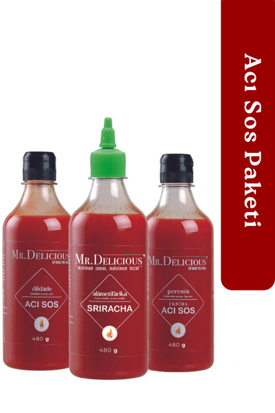 Mr.Delicious' Acı Sos Paketi Sriracha Extra Acı Sos