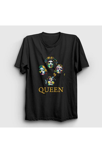 Presmono Μαύρο μπλουζάκι Queen Unisex - 101560 ττ