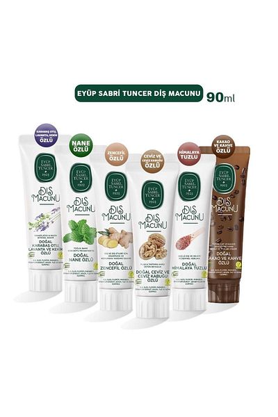 Eyüp Sabri Tuncer Toothpaste Walnut, Himalayan, Cocoa, Lavender, Mint and Ginger