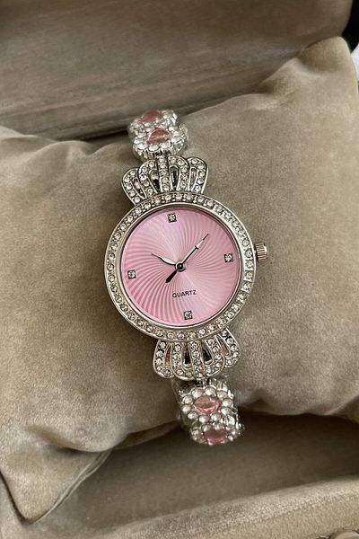Leerybee Minimal Vintage Women's Watch with Stones Nk-02