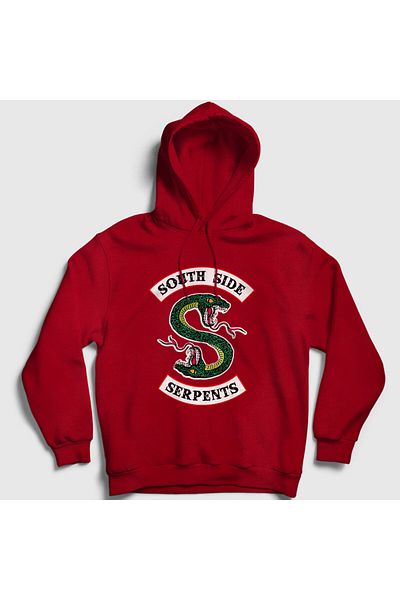 Presmono Унисекс суитшърт с качулка Red Serpent Riverdale - 207601tt