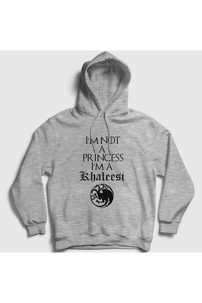 Presmono Φούτερ με γκρι κουκούλα Game Of Thrones Unisex - Princess 193527 ττ