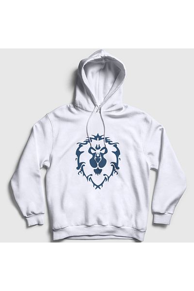 Presmono Φούτερ με λευκή κουκούλα World Of Warcraft Unisex - Λογότυπο Alliance 422903 ττ