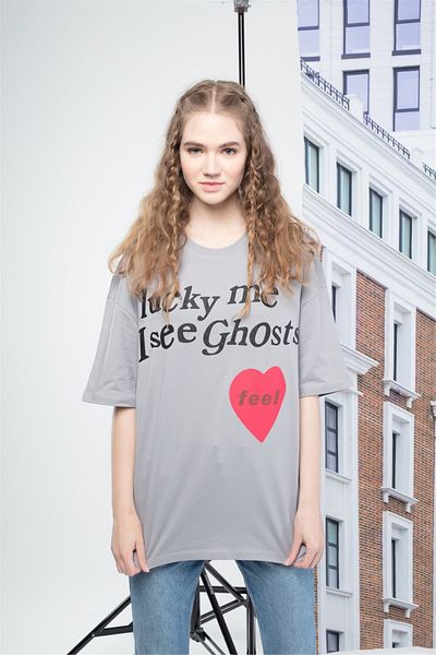 Trendiz Women's Luckyme Gray Tshirt