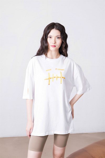 Trendiz Λευκό μπλουζάκι Unisex Potato Cactus Jack