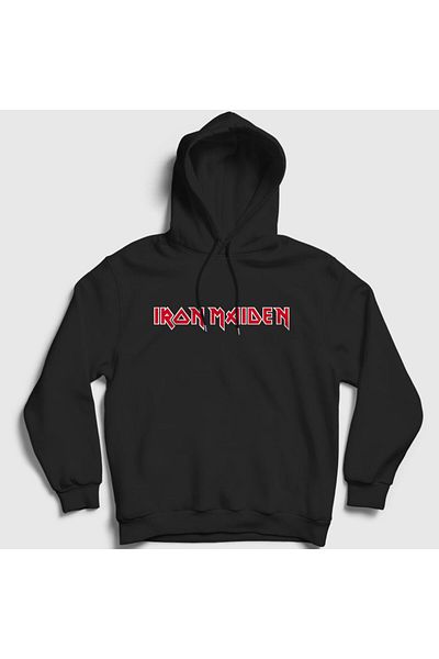 Presmono Φούτερ με λογότυπο Iron Maiden Unisex Black Hooded - 86681tt