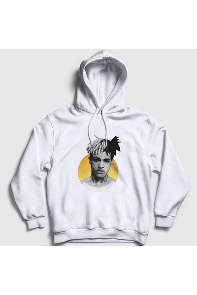 Presmono Φούτερ Unisex White Sun Xxxtentacion με κουκούλα 49063tt