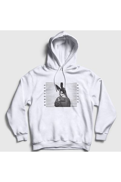 Presmono Φούτερ Ariana Grande Unisex με λευκή κουκούλα - Be Alright 152297 ττ