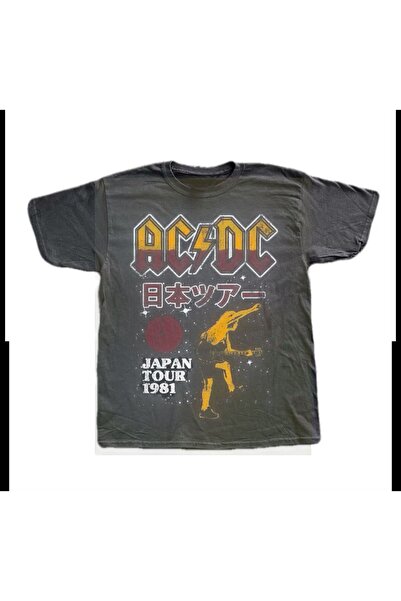 Aesthia Unisex AC/DC Japan turneja 1981 majica Mingalondon