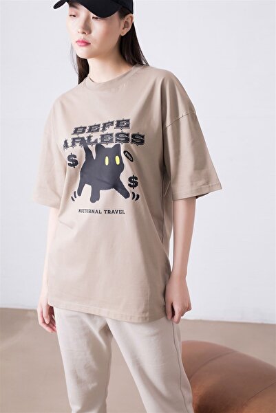 Trendiz Tricou unisex Fearless Cat Stone