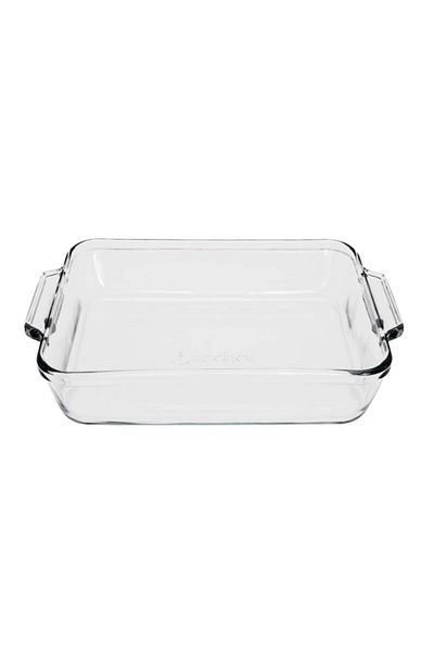 Anchor Hocking Essentials Dishwasher and Microwave Safe Square Glass Cake Dish 2quart
