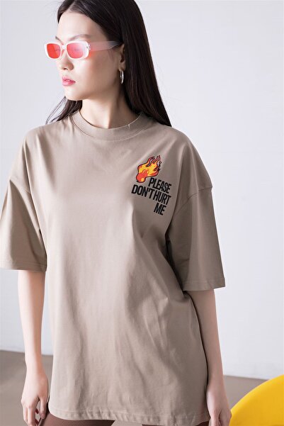 Trendiz Tricou unisex Stone Color Please Don't Hurt Me