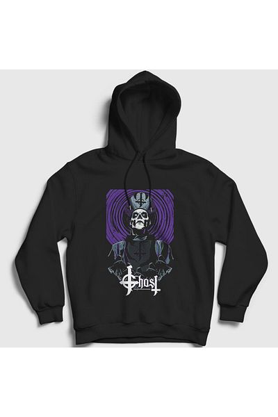 Presmono Μαύρο φούτερ Ghost Hooded Unisex - 52389tt