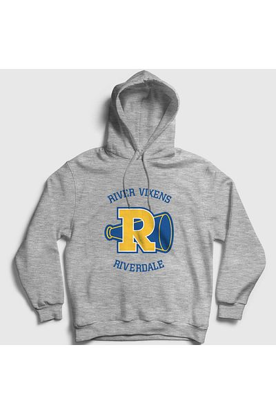 Presmono River Vixens Riverdale Unisex φούτερ με γκρι κουκούλα - 207122 ττ