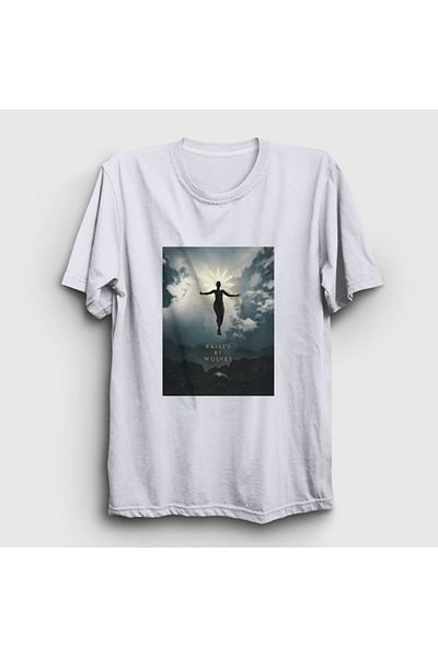 Presmono Unisex Λευκό T-Shirt της σειράς 'Raised By Wolves' - 424701 ττ