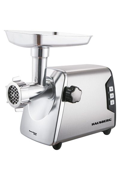 Hausberg Ηλεκτρικός Μύλος Κρέατος Hb-3460, 2500w, 2kg/min, Επίπεδο Θορύβου 80db, 2 Ταχύτητες, Ανοξείδωτο Ατσάλι
