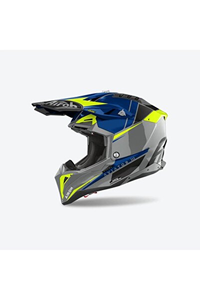 Airoh Avıator 3 Push Blue Gloss Kask