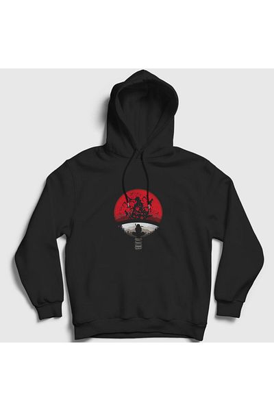 Presmono Unisex Uchiha Clan V2 με κουκούλα μαύρο Anime Naruto φούτερ - 134592 ττ