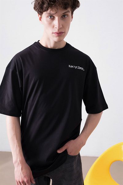 Trendiz Unisex Μαύρο Αστρονομικό T-Shirt