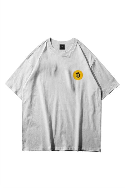 Trendiz Λευκό μπλουζάκι Unisex Bitcoin