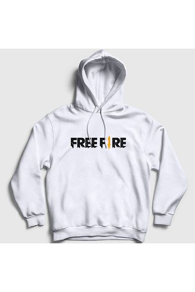 Presmono Φούτερ Free Fire Unisex με λευκή κουκούλα - 233551 ττ