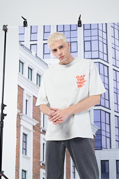 Trendiz Men's Clap Tshirt Stone Color