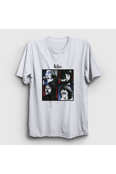 Presmono Λευκό μπλουζάκι Unisex The Beatles - 114243 ττ