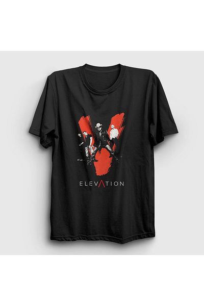 Presmono Elevation U2 Unisex Μαύρο T-shirt - 121033 ττ