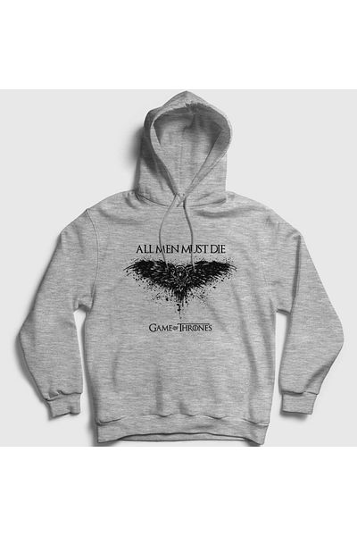 Presmono Φούτερ με γκρι κουκούλα Game Of Thrones Unisex - 191657 ττ