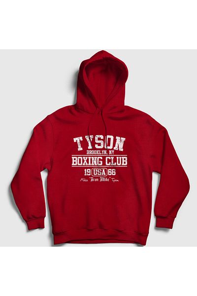 Presmono Mike Tyson Red Boxing Club Hooded Sweatshirt - Unisex157999tt