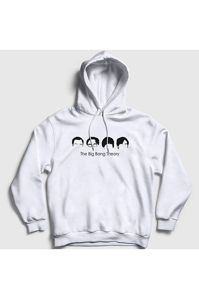 Presmono The Big Bang Theory Unisex φούτερ με λευκή κουκούλα - 181372 ττ
