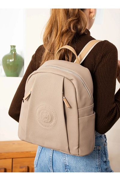 çkn sedat çakan çanta & fular & aksesuar Rucsac de sezon nou pentru femei Just polo ANNA din material texturat pe spate