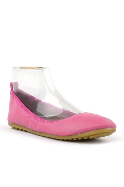 TREND Pink Foldable Women's Ballerinas