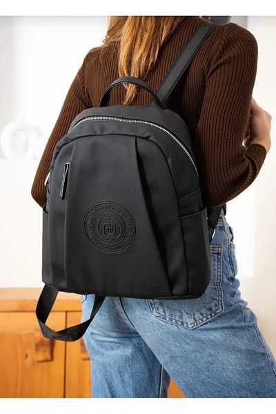 çkn sedat çakan çanta & fular & aksesuar Rucsac de sezon nou pentru femei Just polo ANNA din material texturat pe spate