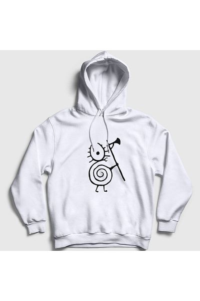 Presmono Φούτερ Heilung Unisex με λευκή κουκούλα - 148753 ττ