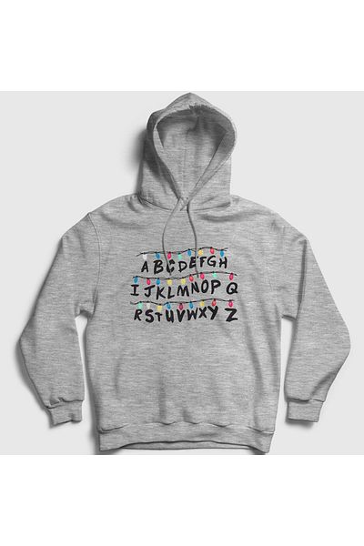 Presmono Φούτερ με κουκούλα Unisex Grey Stranger Things - 218962 ττ