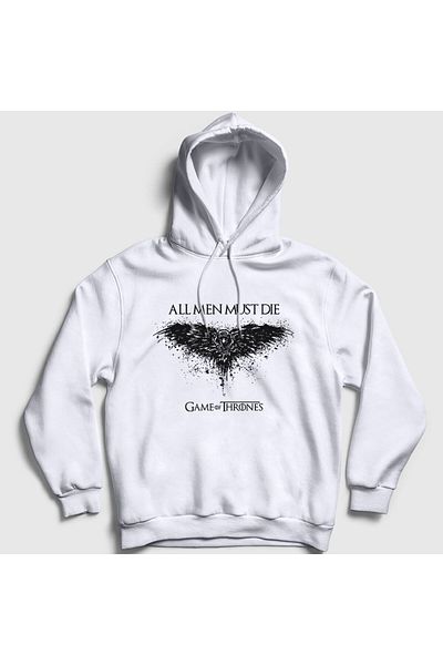 Presmono Φούτερ με λευκή κουκούλα Game Of Thrones Unisex - 191657 ττ