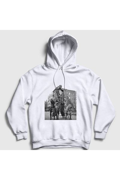Presmono Φούτερ Pitbulls Dmx Unisex με λευκή κουκούλα - 225518 ττ