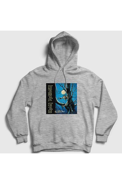 Presmono Φούτερ Unisex Γκρι Iron Maiden Hooded - 86047tt