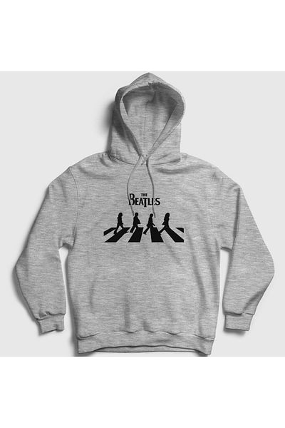 Presmono Φούτερ Unisex Grey Beatles Abbey Road με κουκούλα - 114080 ττ