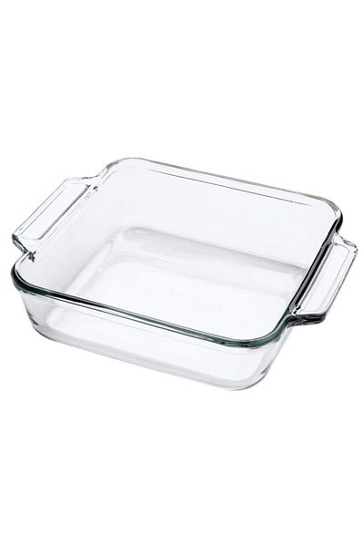 Anchor Hocking Essentials Dishwasher and Microwave Safe Square Glass Cake Dish 2quart
