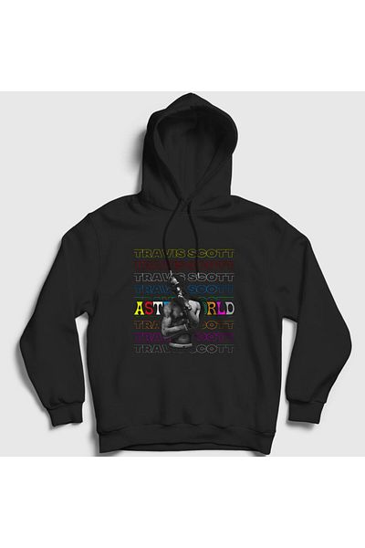 Presmono Унисекс суитшърт с качулка Travis Scott Astroworld - 42427tt