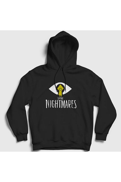 Presmono Φούτερ Little Nightmares Unisex Μαύρη κουκούλα - Λογότυπο V2 160477 ττ