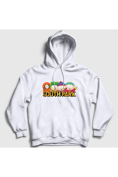 Presmono Φούτερ με λευκή κουκούλα South Park Unisex - 217263 ττ