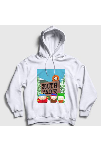 Presmono Φούτερ με κουκούλα Unisex White Logo V2 South Park 217191 ττ