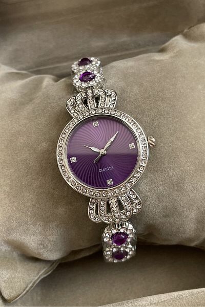 Leerybee Minimal Vintage Women's Watch with Stones Nk-02