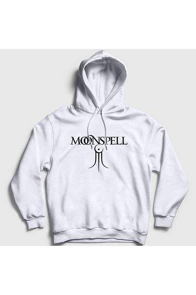 Presmono Φούτερ με λευκή κουκούλα Trident Moonspell Unisex - 165883 ττ